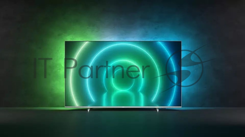 Телевизор LED Philips 43 43PUS7956/60 серебристый Ultra HD 60Hz DVB-T DVB-T2 DVB-C DVB-S DVB-S2 USB WiFi (RUS)