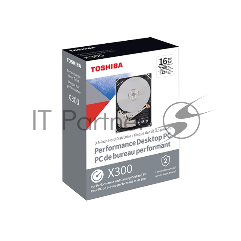 Жесткий диск Toshiba SATA-III 6Tb HDWR460EZSTA X300 (7200rpm) 256Mb 3.5 Rtl