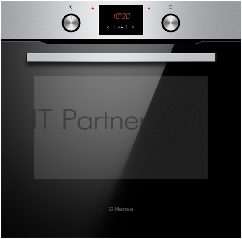 Встраиваемая электрическая духовка HANSA BOEI694501, 11 режимов нагрева, программатор Easy Control, утапливаемые переключатели, пиролиз, телескопические направляющие, 4 стекла дверцы,система охлаждения духовки, рецепты на дверце, цвет нержавеющая ста