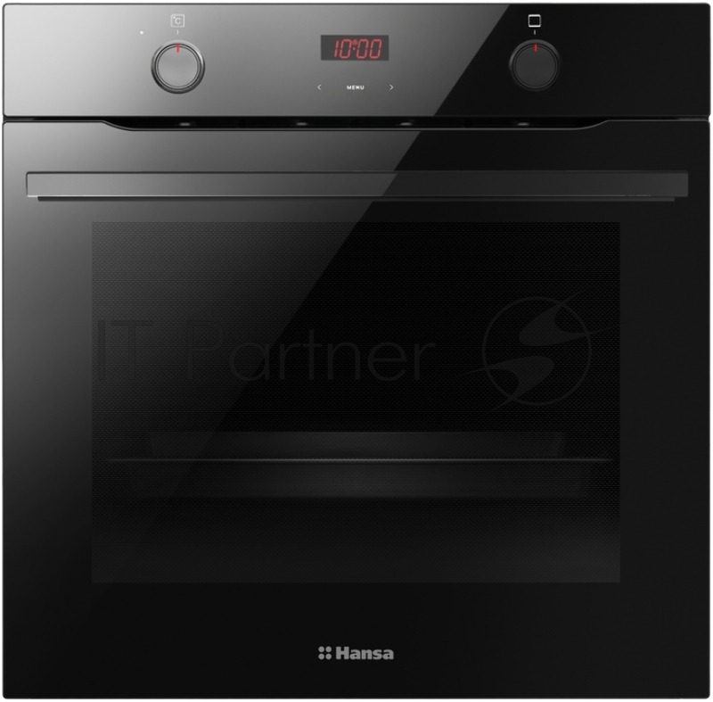 Встраиваемая электрическая духовка HANSA BOES684097, Дизайн X-Type. 9 режимов нагрева, программатор Easy Control, утапливаемые переключатели с подсветкой, телескопические направляющие, плавное закрытие дверцы Soft close, тройное остекление дверцы,сис