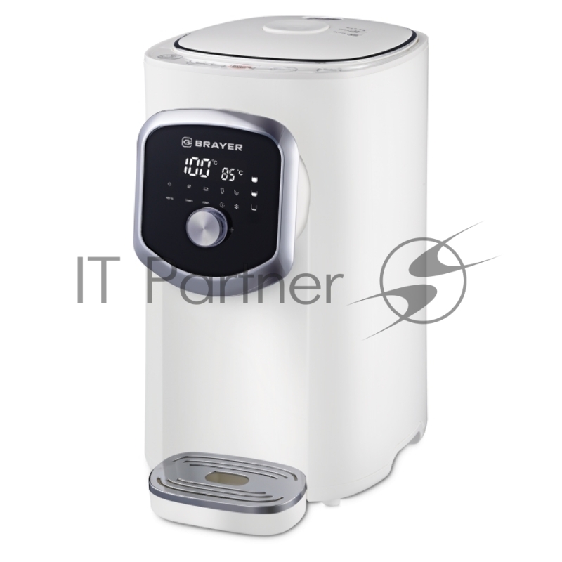 Термопот BRAYER BR1093WH, 1200Вт, 5л, LED-дисплей, автоотключение при отсутствии воды
