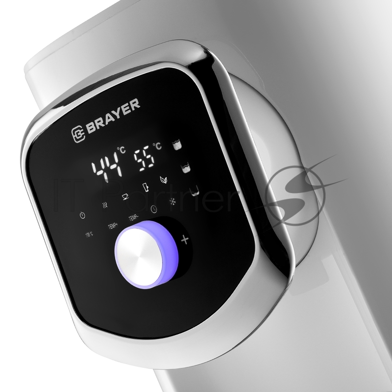 Термопот BRAYER BR1093WH, 1200Вт, 5л, LED-дисплей, автоотключение при отсутствии воды