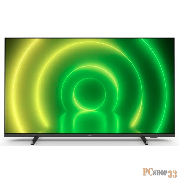 Телевизор LED Philips 50 50PUS7406/60 черный Ultra HD 60Hz DVB-T DVB-T2 DVB-C DVB-S DVB-S2 USB WiFi Smart TV (RUS)