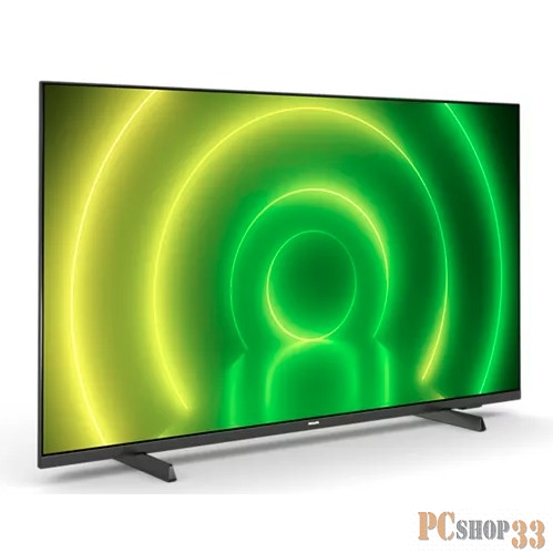 Телевизор LED Philips 50 50PUS7406/60 черный Ultra HD 60Hz DVB-T DVB-T2 DVB-C DVB-S DVB-S2 USB WiFi Smart TV (RUS)
