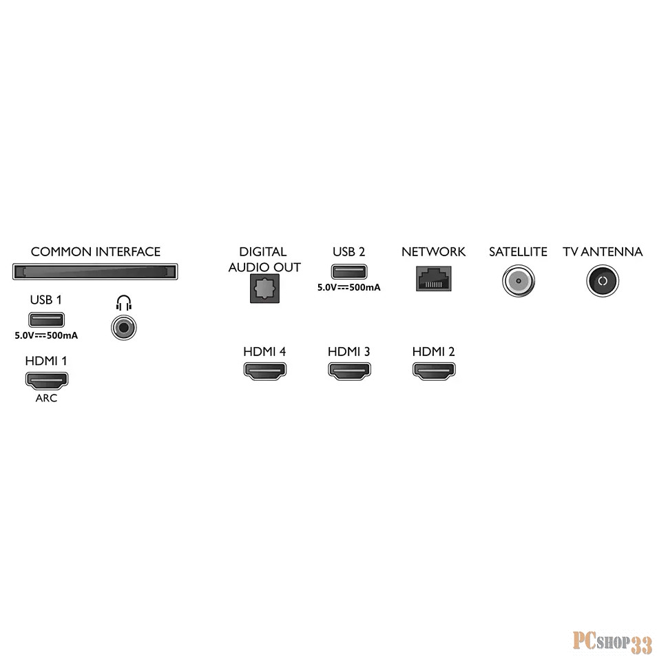 Телевизор LED Philips 50 50PUS7406/60 черный Ultra HD 60Hz DVB-T DVB-T2 DVB-C DVB-S DVB-S2 USB WiFi Smart TV (RUS)