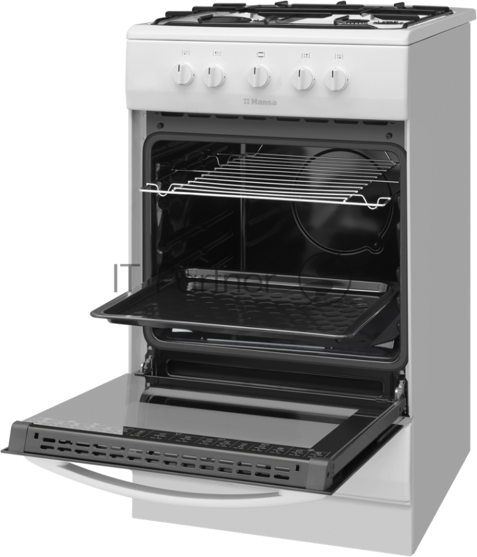 Газовая плита Hansa FCGW51041 85х50х60, газовая, белая