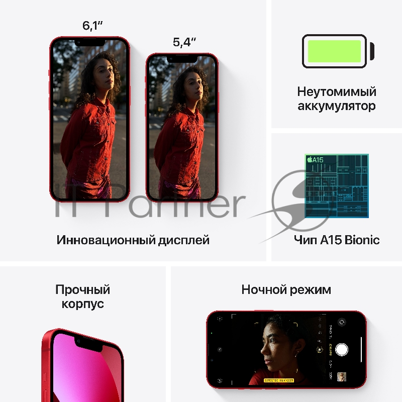 Смартфон Apple iPhone 13 (6,1) 128GB (PRODUCT)RED