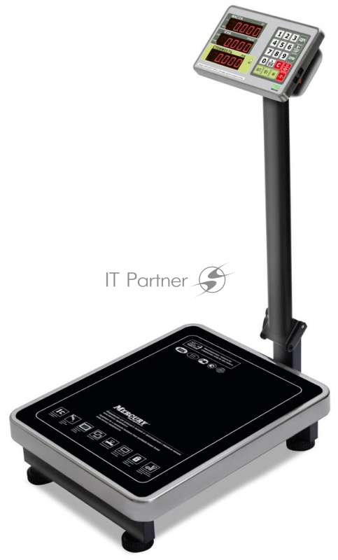 Весы торговые Mertech M-ER 335ACPU-60.10 LED черный (3112)