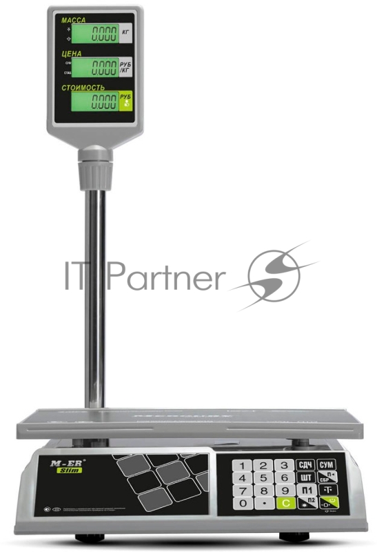 Весы торговые Mertech M-ER 326ACP-15.2 LCD серый (3044)