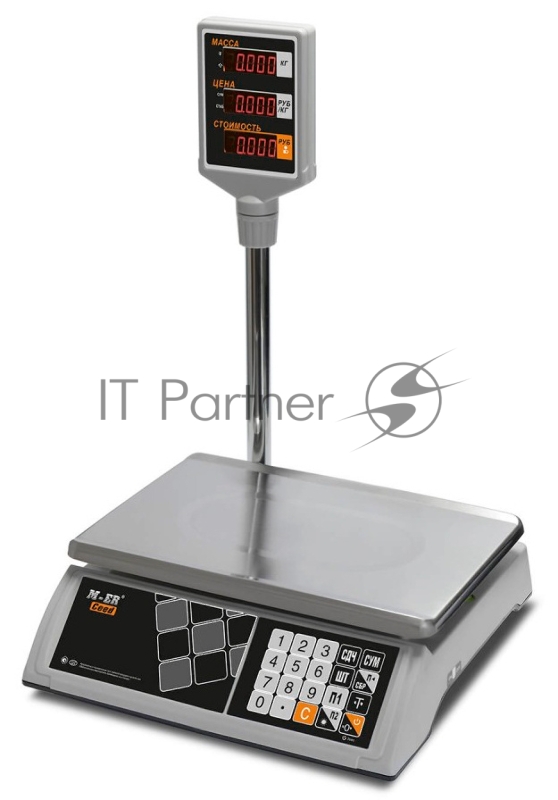 Весы торговые Mertech M-ER 327ACP-15.2 LED белый (3029)