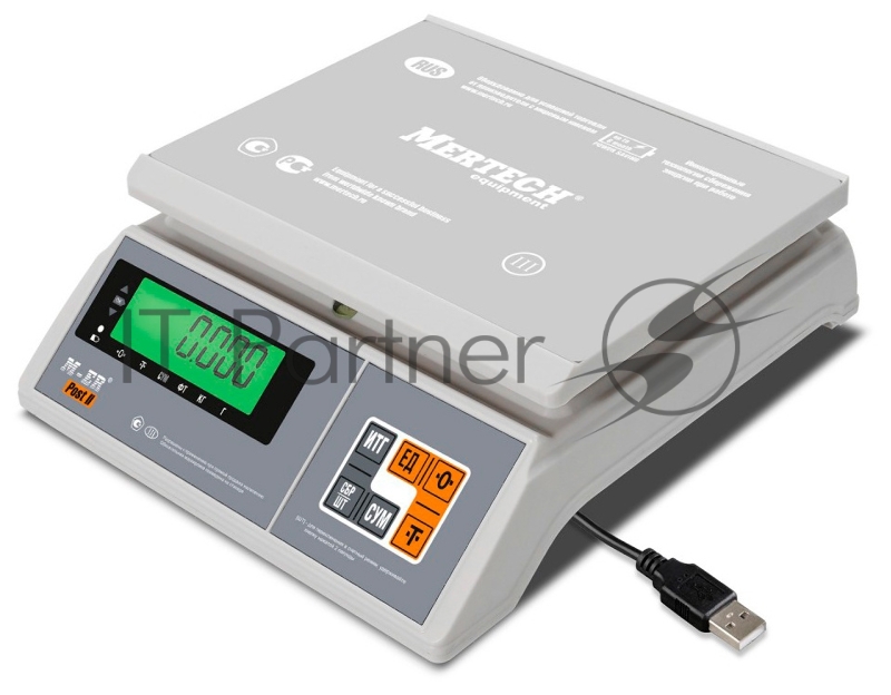 Весы фасовочные Mertech M-ER 326AFU-6.01 LCD белый (3105)
