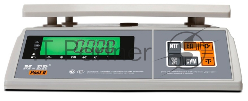 Весы фасовочные Mertech M-ER 326AFU-6.01 LCD белый (3105)