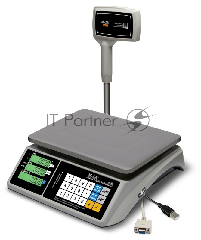 Весы торговые Mertech M-ER 328ACPX-15.2 LCD белый (3154)