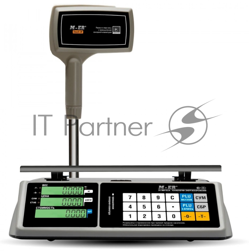 Весы торговые Mertech M-ER 328ACPX-15.2 LCD белый (3154)