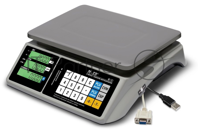 Весы торговые Mertech M-ER 328AC-15.2 LCD белый (3158)