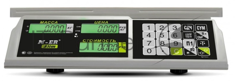 Весы торговые Mertech M-ER 326AC-32.5 LCD серый (3041)