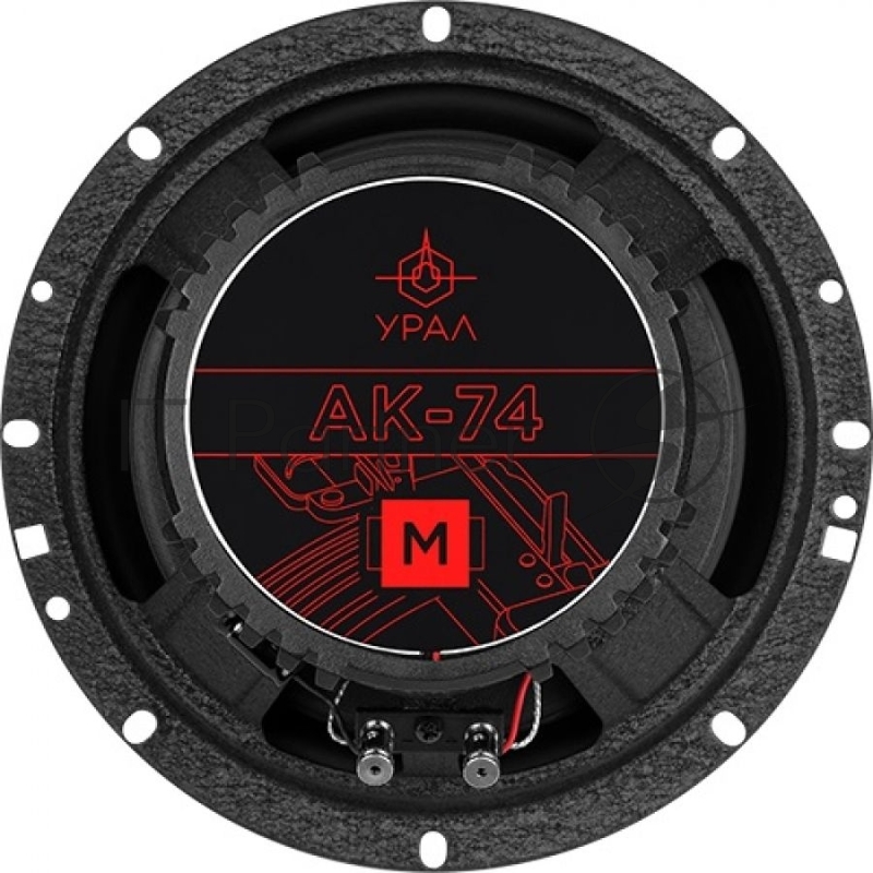 Колонки автомобильные Ural АК-74 М (без решетки) 200Вт 91дБ 4Ом 16.5см (6 1/2дюйм) (ком.:2кол.) коаксиальные двухполосные