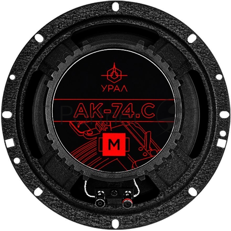Колонки автомобильные Ural АК-74.С М 210Вт 91дБ 4Ом 16.5см (6 1/2дюйм) компонентные двухполосные
