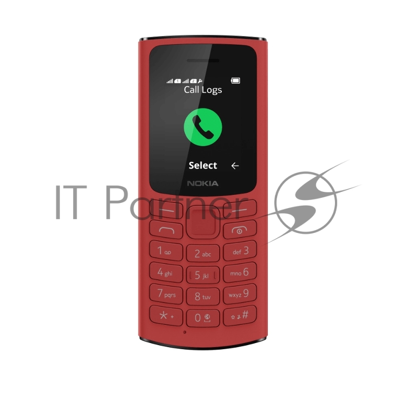 Телефон сотовый Nokia 105 DS TA-1378 4G RED, 1.8, 1 Core, 48 МБ, 128MB, 2 Sim, LTE, Micro-USB, 1020mAh, S30+, 80,2 г, 121 ммx50 ммx14,5 мм
