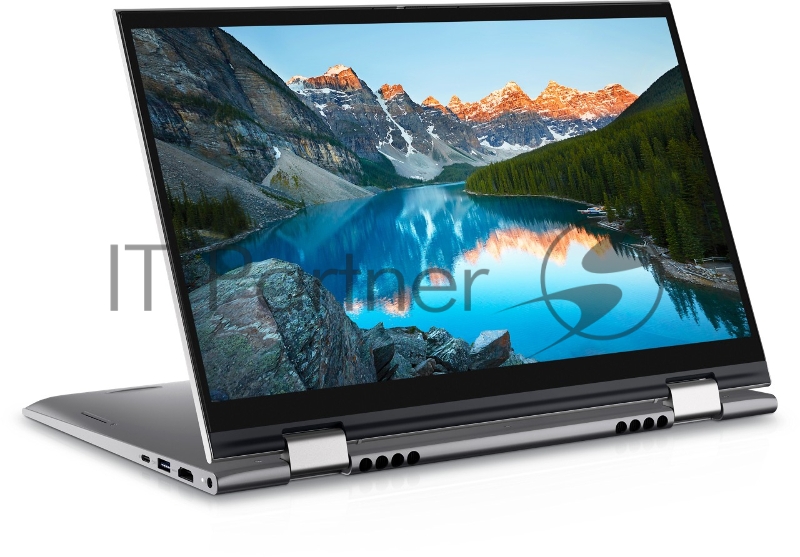 Ноутбук Dell Inspiron 5410 2 in 1 14(1920x1080)/Touch/Intel Core i7 1195G7(2.9Ghz)/16384Mb/512SSDG GeForce MX350(2048Mb)/Cam/BT/WiFi/war 1y/Platnum silver/ Win 10 Home