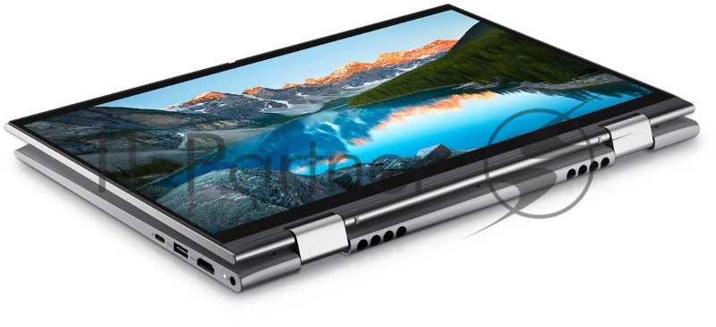 Ноутбук Dell Inspiron 5410 2 in 1 14(1920x1080)/Touch/Intel Core i7 1195G7(2.9Ghz)/16384Mb/512SSDG GeForce MX350(2048Mb)/Cam/BT/WiFi/war 1y/Platnum silver/ Win 10 Home
