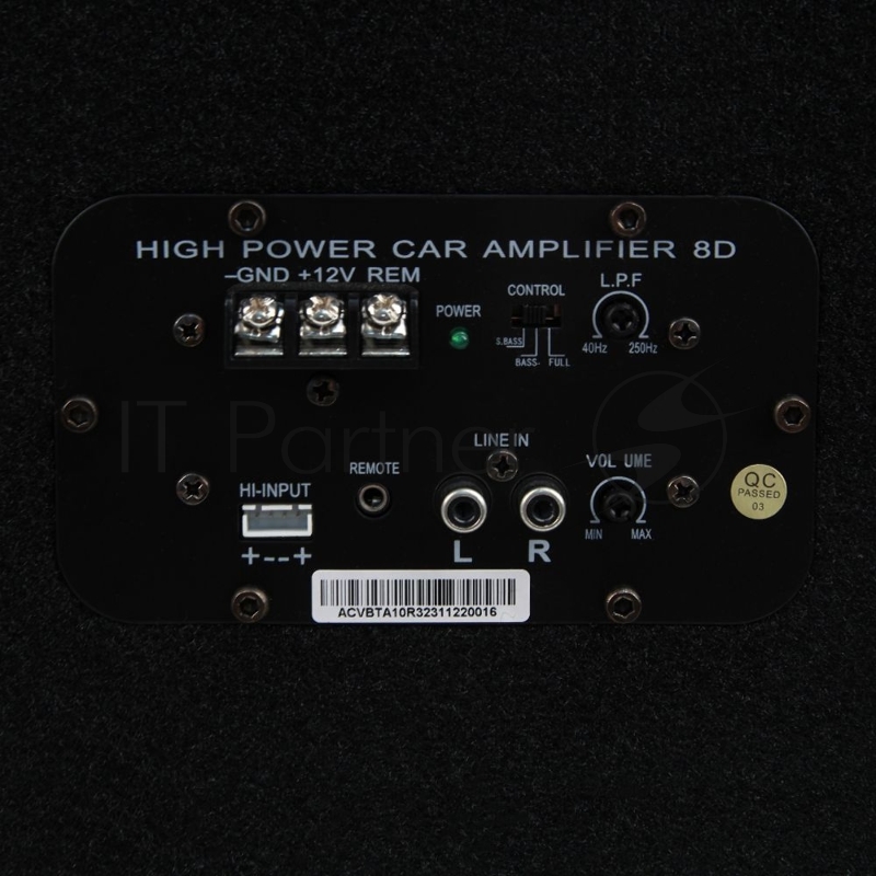 Сабвуфер автомобильный ACV BTA-10R 105Вт активный (25см/10)