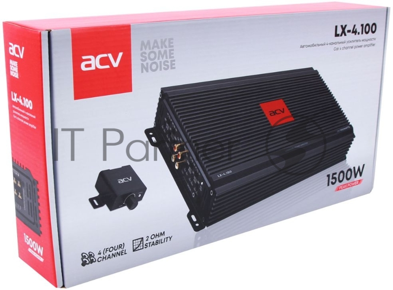 Усилитель автомобильный ACV VX-4.100 четырехканальный
