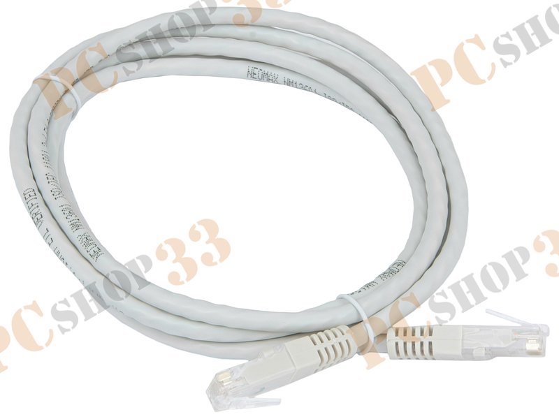 Патч-корд UTP 5e кат. Neomax NM13001-030-GR, с разъемами RJ-45 (3.0м)