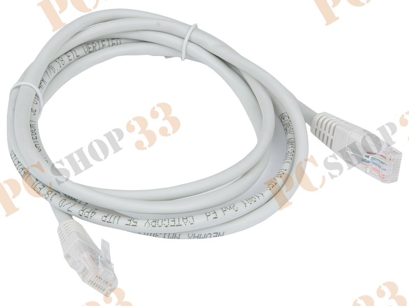 Патч-корд UTP 5e кат. Neomax NM13001-015-GR, с разъемами RJ-45 (1.5м)