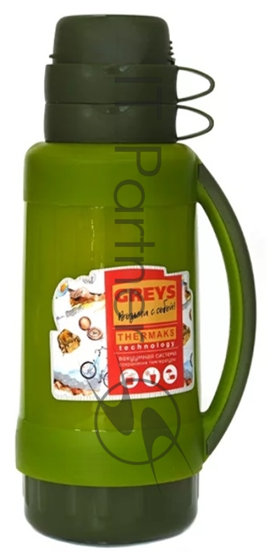 Термос GREYS SM-209, объем 1л.,стекл.кол