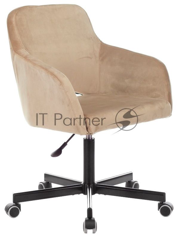 Кресло Бюрократ CH-380M латте Italia 5 крестовина металл черный