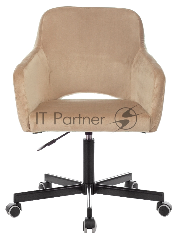 Кресло Бюрократ CH-380M латте Italia 5 крестовина металл черный