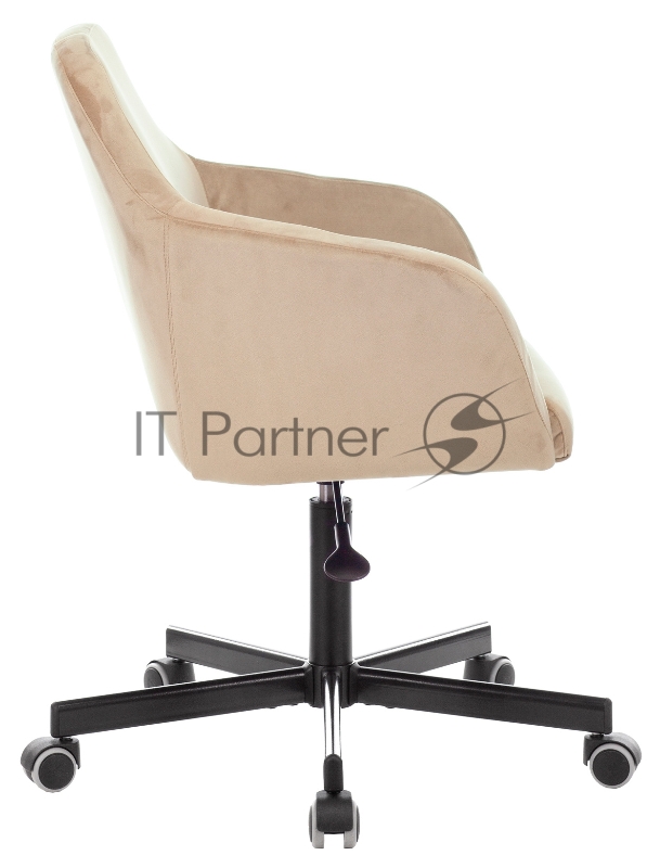 Кресло Бюрократ CH-380M латте Italia 5 крестовина металл черный