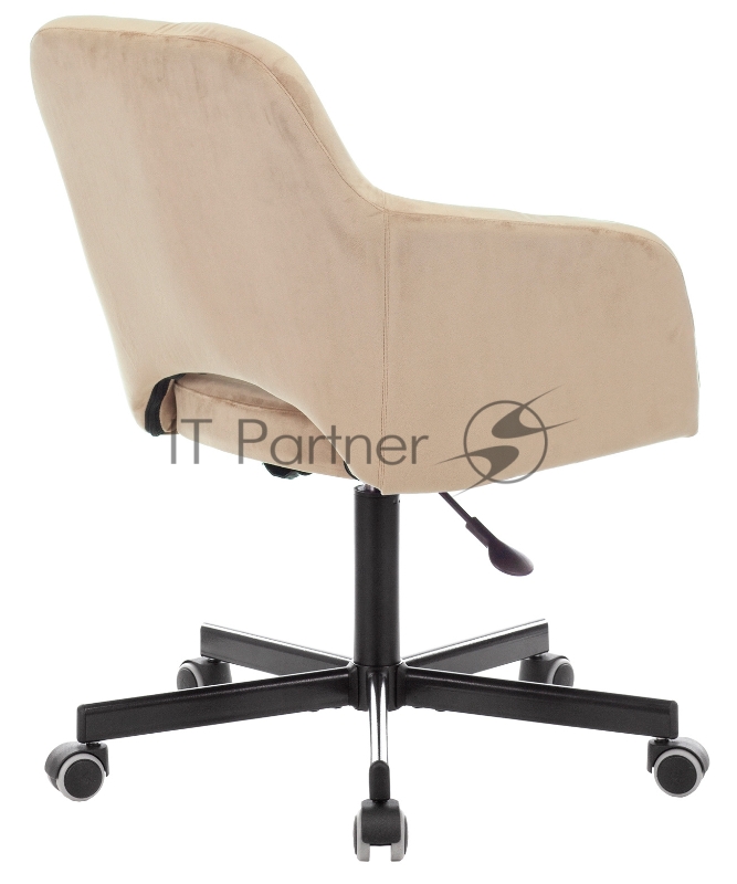 Кресло Бюрократ CH-380M латте Italia 5 крестовина металл черный