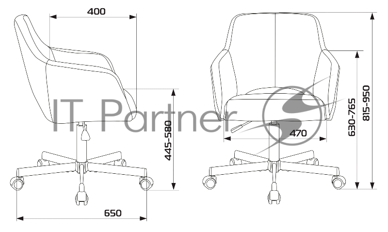 Кресло Бюрократ CH-380M латте Italia 5 крестовина металл черный