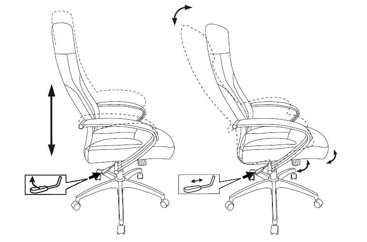 Кресло руководителя Бюрократ CH-608Fabric темно-серый Alfa 44 крестовина пластик