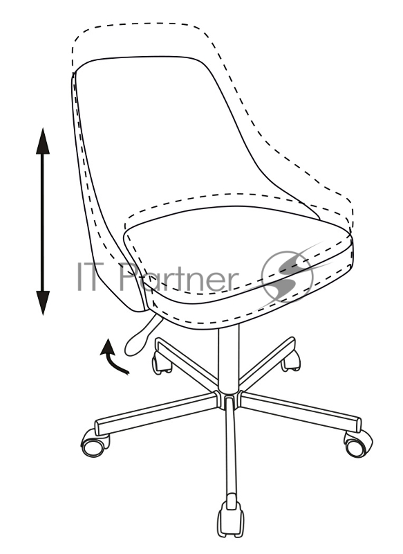 Кресло Бюрократ CH-340M красный Velvet 88 крестовина металл