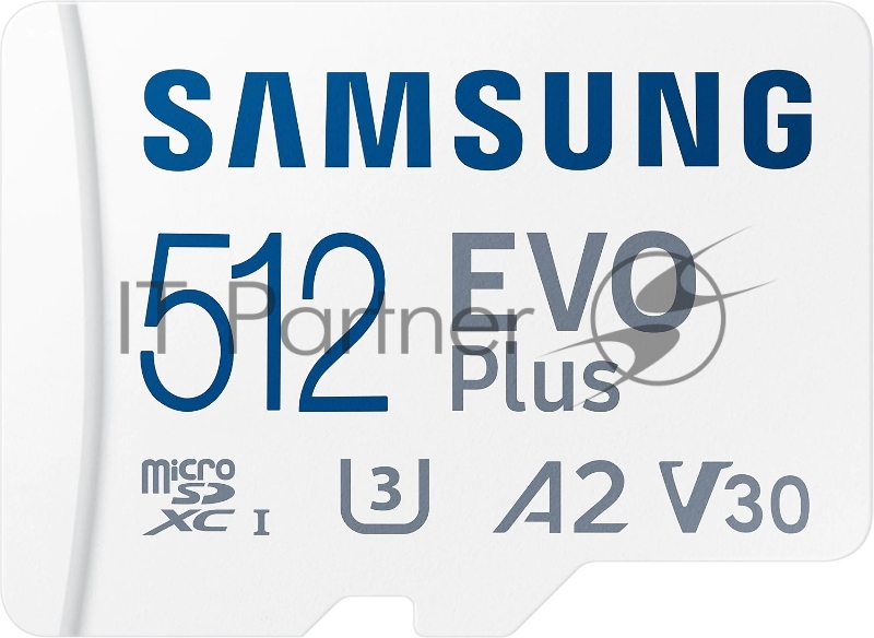 Флеш карта microSDXC 512Gb Class10 Samsung MB-MC512KA/RU EVO PLUS + adapter