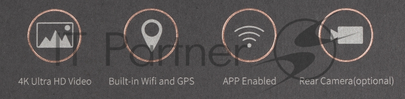 Видеорегистратор 70Mai Dash Cam A800S черный 8Mpix 2160x3840 2160p 140гр. GPS Hisilicon Hi3559V200