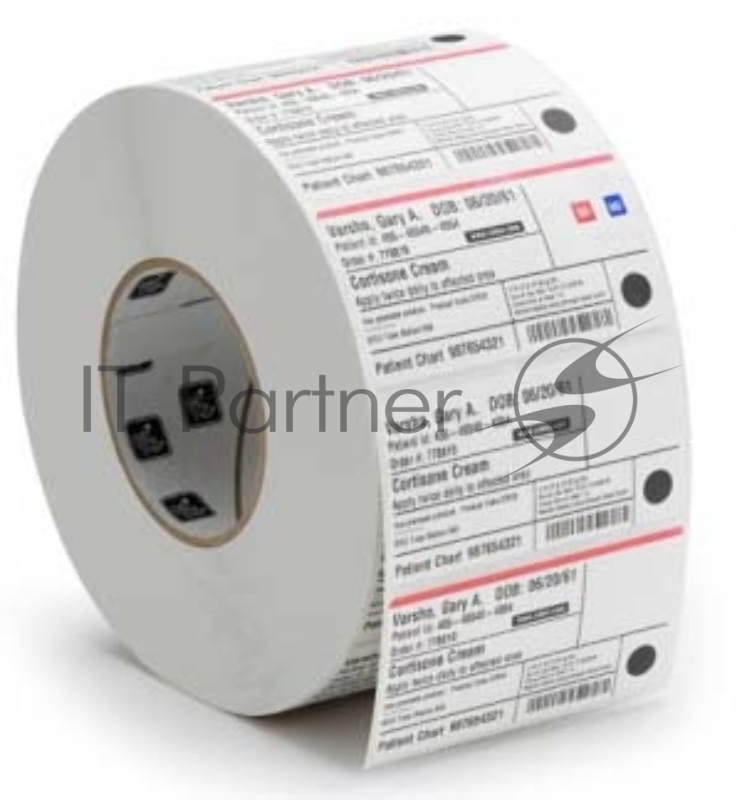 Этикетка, полипропилен, 51х25мм, термотрансфер Label, Polypropylene, 51x25mm Thermal Transfer, 8000T Cryocool, Permanent Adhesive, 76mm Core (5940 labels per roll)