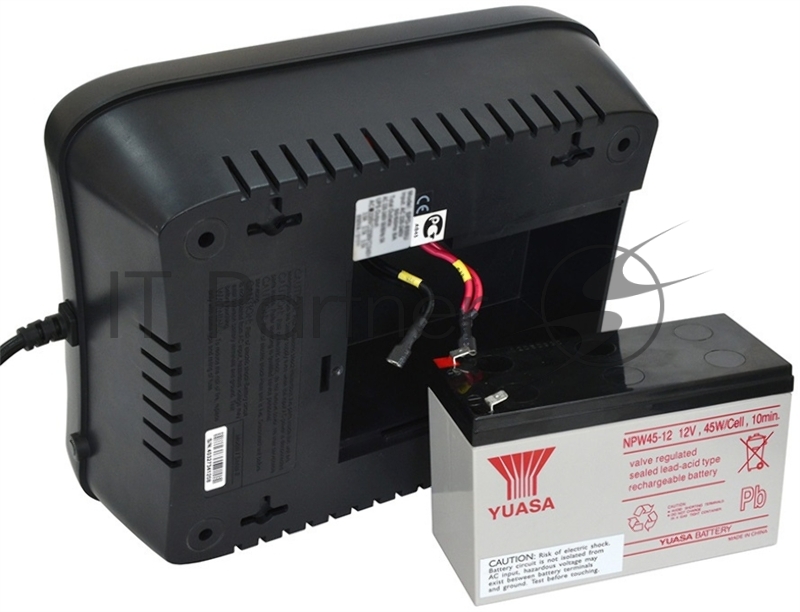 Источник бесперебойного питания Powercom Back-UPS SPIDER, Line-Interactive, LCD, AVR, 550VA/330W, Schuko, USB, black (1456259)