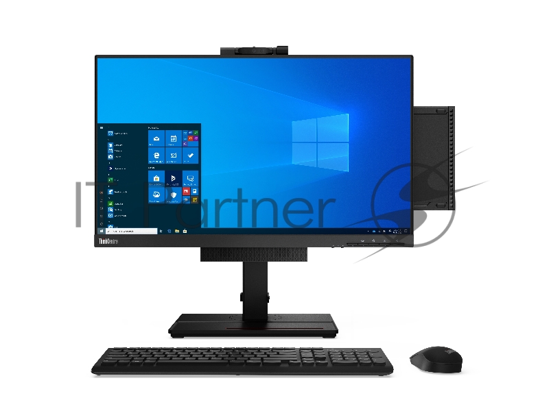 ПК Lenovo ThinkCentre M75q-2 slim Ryzen 5 PRO 4650GE 8Gb SSD256Gb/RGr noOS WiFi BT 65W клавиатура мышь черный