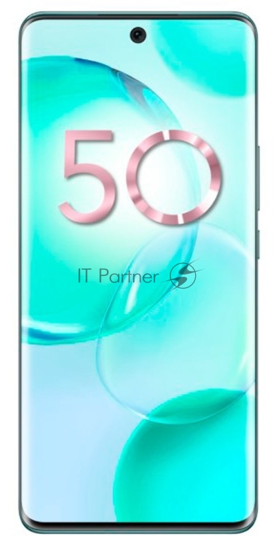 Смартфон Honor 50 128Gb 8Gb зеленый моноблок 3G 4G 6.78 1080x2388 Android 11 24Mpix WiFi NFC GPS GSM900/1800 GSM1900