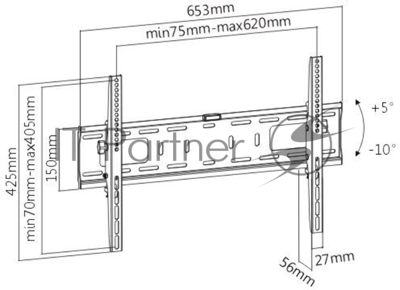 Кронштейн ЖК телевизор ULTRAMOUNTS UM842T 37- 75