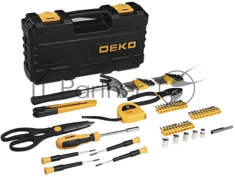 Набор инструментов Deko PRO DKMT62 62 предметов (жесткий кейс)