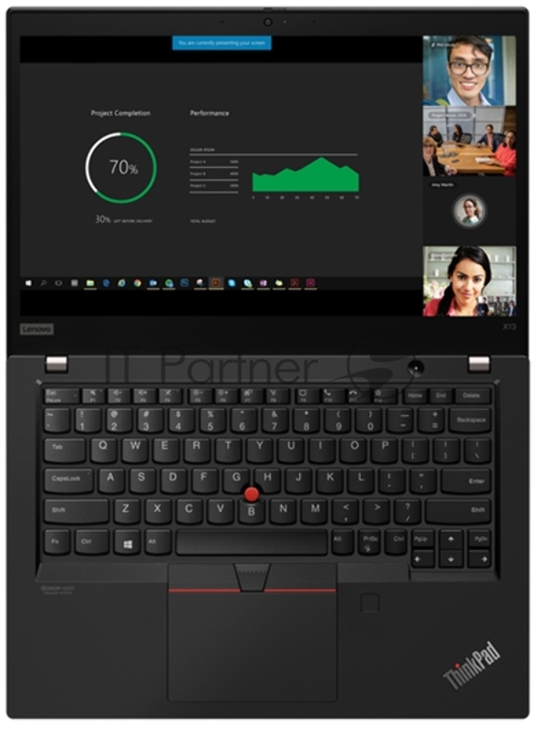 Ноутбук ThinkPad X13 AMD G1 T 13,3 FHD (1920x1080) IPS AG 300N, Ryzen 7 Pro 4750U 1.7G, 16GB DDR4,256GB SSD M.2,Radeon Graphics,NoWWAN,WiFi 6,BT,FPR+SCR,IR Cam,6cell 48Wh,65W USB-C, Win 10 Pro, 3Y CI, 1.29kg
