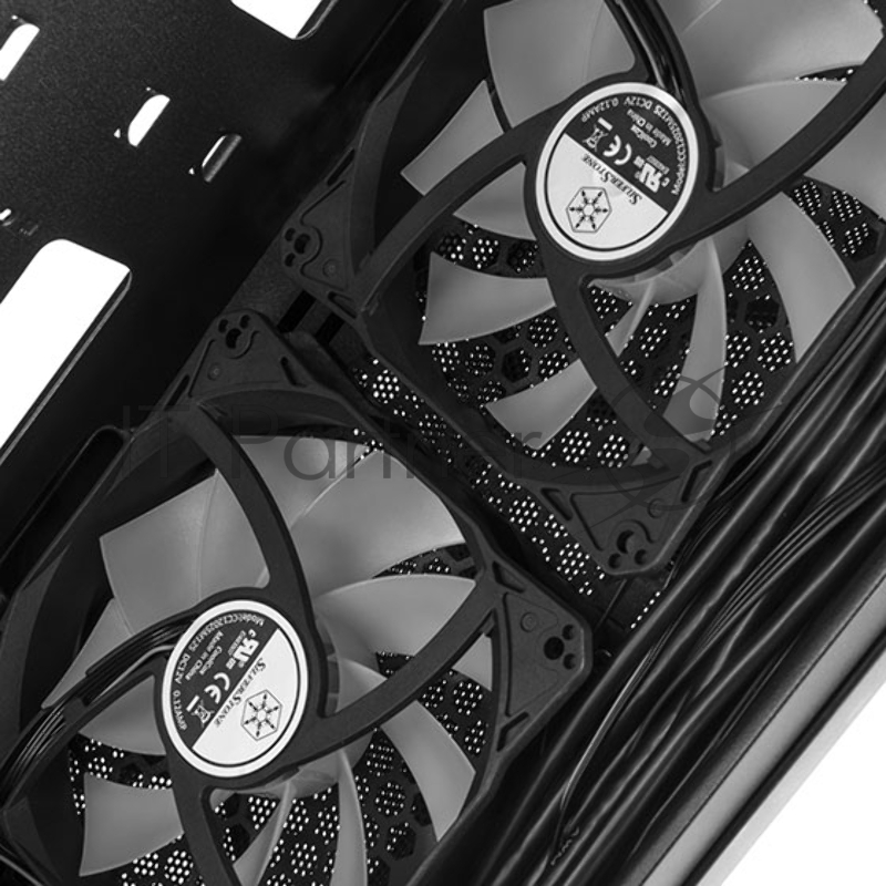 Корпус Silverstone SST-PS15B-PRO Precision Mini Tower Micro ATX Computer Case, tempered glass, 2x 120mm ARGB, 1x ARGB Controller, black