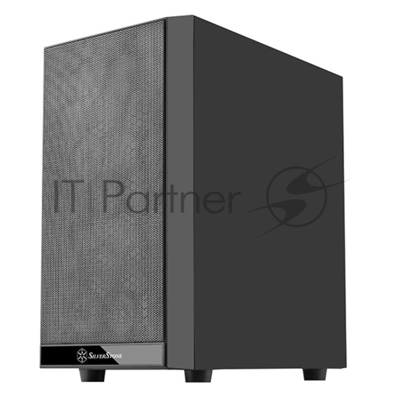 Корпус Silverstone SST-PS15B-PRO Precision Mini Tower Micro ATX Computer Case, tempered glass, 2x 120mm ARGB, 1x ARGB Controller, black