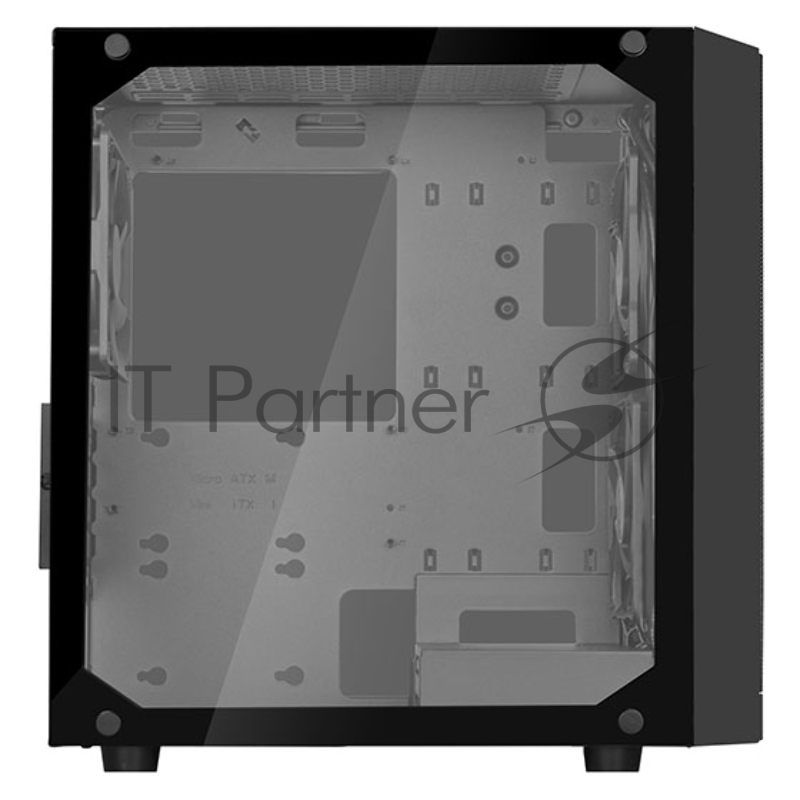 Корпус Silverstone SST-PS15B-PRO Precision Mini Tower Micro ATX Computer Case, tempered glass, 2x 120mm ARGB, 1x ARGB Controller, black