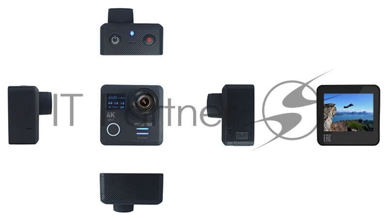 Экшн-камера Digma DiCam 450 черный